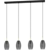 Image de EGLO Batista Hanglamp - E27 - 94.5 cm - Zwart