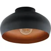 Image de EGLO Mogano 2 Plafondlamp - E27 - Ø28 cm - Zwart|Koper