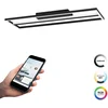 Image de EGLO connect.z Calagrano-Z Smart Plafondlamp - 64 cm - Zwart/Wit - Instelbaar RGB & wit licht - Dimbaar - Zigbee