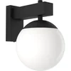 Image de EGLO Bufalata Wandlamp - E27 - 29 cm - Zwart|Wit
