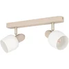 Image de EGLO Corato Spot - E14 - 30 cm - Wit|Beige - Staal|Glas