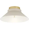 Image de EGLO Moharras Plafondlamp - E27 - Ø 40 cm - Beige|Bruin - Staal|Hout