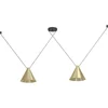 Image de EGLO Narices 1 Hanglamp - E27 - 173 cm - Goud|Zwart - Staal