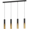 Image de EGLO Barbotto Hanglamp - GU10 - 92,5 cm - Zwart/Goud - Staal
