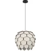 Image de EGLO Mattanza Hanglamp - E27 - Ø 49,5 cm - Grijs|Zwart - Hout|Staal