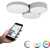 Image de EGLO connect.z Barbano-Z Plafondlamp - 60,5 cm - Grijs|Wit - Instelbaar RGB & wit licht - Dimbaar - Zigbee