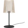 Image de EGLO Fattoria Tafellamp - E27 - 45 cm - Zwart|Bruin|Wit - Hout |Textiel