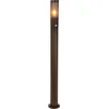 Image de EGLO Helsinki Sokkellamp - Staande lamp Buiten - E27 - 110 cm - Bruin
