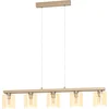 Image de EGLO Castralvo Hanglamp - 5 lichts - E27 - glas - Bruin, grijs