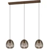Image de EGLO Espinal Hanglamp - 3xE27 - B 90 cm - Brons - Staal
