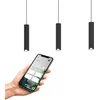 Image de EGLO connect.z Balamorta-Z Smart Hanglamp - LED - 78 cm - Zwart/Wit - Instelbaar RGB & wit licht - Dimbaar - Zigbee