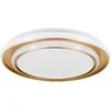 Image de EGLO Moschetta Plafondlamp - Ø 40 cm - Goud/Wit - Instelbaar wit licht (warm, neutraal en daglicht)