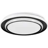 Image de EGLO Moschetta Plafondlamp - Ø 40 cm - Zwart/Wit - Instelbaar wit licht (warm, neutraal en daglicht)