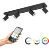 Image de EGLO connect.z Melitello-Z Smart Spot - LED - 68 cm - Zwart - Instelbaar RGB & wit licht - Dimbaar - Zigbee