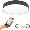 Image de EGLO connect.z Gallizzi-Z Smart Plafondlamp - LED - Ø 49 cm - Zwart/Wit - Instelbaar RGB & wit licht - Dimbaar - Zigbee