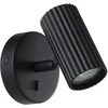 Image de EGLO Portillo Wandlamp - GU10 - 11 cm - Zwart