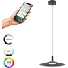 Image de EGLO connect.z Conomavilla-Z Smart Hanglamp - Ø 45 cm - Zwart/Wit - Instelbaar RGB & wit licht - Dimbaar - Zigbee