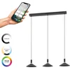 Image de EGLO connect.z Conomavilla-Z Smart Hanglamp - LED - 92 cm - Zwart/Wit - Instelbaar RGB & wit licht - Dimbaar - Zigbee