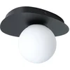 Image de EGLO Castrovido Plafondlamp - Badkamer - G9 - 23.5 cm - Zwart/Wit