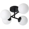 Image de EGLO Castrovido Plafondlamp - Badkamer - G9 - 47.5 cm - Zwart/Wit