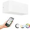 Image de EGLO connect.z Sania-Z Smart Wandlamp - Buiten - Badkamer - 20 cm - Wit - Instelbaar RGB & wit licht - Dimbaar - Zigbee