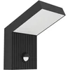 Image de EGLO Grottazzolina Wandlamp Buiten - Sensor - LED - 17.5 cm - Zwart/Melkkleurig