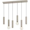 Image de EGLO Fariolo Hanglamp - E27 - GU10 - 96 cm - Zandkleur/Beige