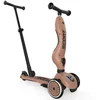 Image de Scoot & Ride Highwaykick 1 Push & Go - 2-in-1 Kinderstep met duwstang - Step & Loopfiets 2-in-1, 3 wielen - Duwstang 3 hoogtes, afneembare voetsteunen - 1-5 jaar, max 20/50 kg - Mocha