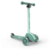 Image de Scoot & Ride Highwaykick 3S - Kinderstep - LED-wielen, 3 wielen en 2-voudige besturing - 3+ jaar (96-130 cm), max 50 kg - PU wielen 120/80 mm, Forest