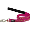 Image de Hondenriem Red Dingo STYLE STARS LIME ON HOT PINK 15mm x 120 cm