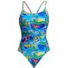 Image de Funkita Diamond Back Zwemkleding Blauw AUS 14 Vrouw