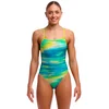 Image de Funkita Single Strength Zwemkleding Groen AUS 14 Vrouw