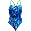 Image de Funkita Diamond Back Zwemkleding Blauw AUS 14 Vrouw