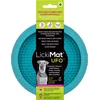 Image de Lickimat Ufo - Anti-Slip Slowfeeder Voermat Ø18x4 cm - Hondenvoerbak - Turquoise