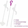 Image de b.box Set Siliconen Rietjes voor Drinkfles - Bestaat uit 1 Reserverietje, 1 Verzwaard Reserverietje, 1 Reinigingsborstel - Past op Drinkflessen van b.box