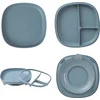 Image de b.box 2-in-1 siliconen Antislipbord met zuignap voor het eten - Sterke Zuignap - Verwijderbare Verdeler - Peuter zelfvoedingsgerei - Groeit Mee met je Kind - Gebogen Zijkanten - Vaatwasserbestendig - Vanaf 6 Maanden