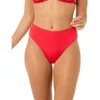 Image de Rip Curl Premium Surf Retro High Good Bikinibroekje Rood S Vrouw