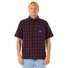 Image de Rip Curl Raw Energy Plaid Overhemd Met Korte Mouwen Paars L Man
