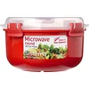 Image de Sistema Microwave Magnetron bakje met deksel - Met stoomklep - Rood - 915ml