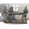 Image de Trumpeter Modelbouwpakket Militaire voertuigen - 00430 Modern U.S. Army - Stretcher Ambulance Team - Figuren Plastic - 1:35 - Modelbouw