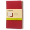 Image de Moleskine Cahier Journals - Pocket - Blanco - Rood - set van 3