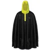Image de BRN Poncho zwart/fluorescerend geel maat S/M