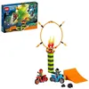 Image de LEGO® 60299 City Stuntz Le Spectacle des Cascadeurs Motos à Rétrofriction Cercle de feu Figurine Duke DeTain en occasion ou reconditionné