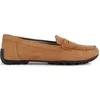 Image de Mocassins Femme - Geox - KOSMOPOLIS GRIP MOCCASINS CAMEL - Croûte de cuir - Semelle en caoutchouc en occasion ou reconditionné