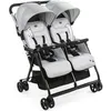 Image de CHICCO Poussette double compacte Ohlala Twin - Dès la naissance - Jusquà 15kg - 78 cm de large - Arceau de sécurité - Silver cat en occasion ou reconditionné