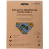 Image de Braguita Menstrual absorción super #flores amarillas talla Xl