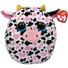 Image de TY Milkshake Vache Squish a Boo 25,4 cm   Beanies à presser pour enfants   Jouet doux en peluche   Ours en peluche pour bébé   Convient pour les collectionneurs