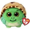 Image de Ty Beanie Balls - Cruiser la tortue aux yeux dorés pailletés, animaux en peluche doux et ronds à collectionner - 8 cm - T42549