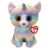 Image de Ty - Beanie Boo's - Peluche Heather le Chat Licorne, TY99985, Multicolore, 70 cm