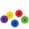 Image de amscan Rainbow Mini Ventilateur à Suspendre Décorations